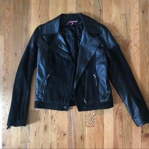 Comptoir Des Cotonniers Leather and Suede Jacket